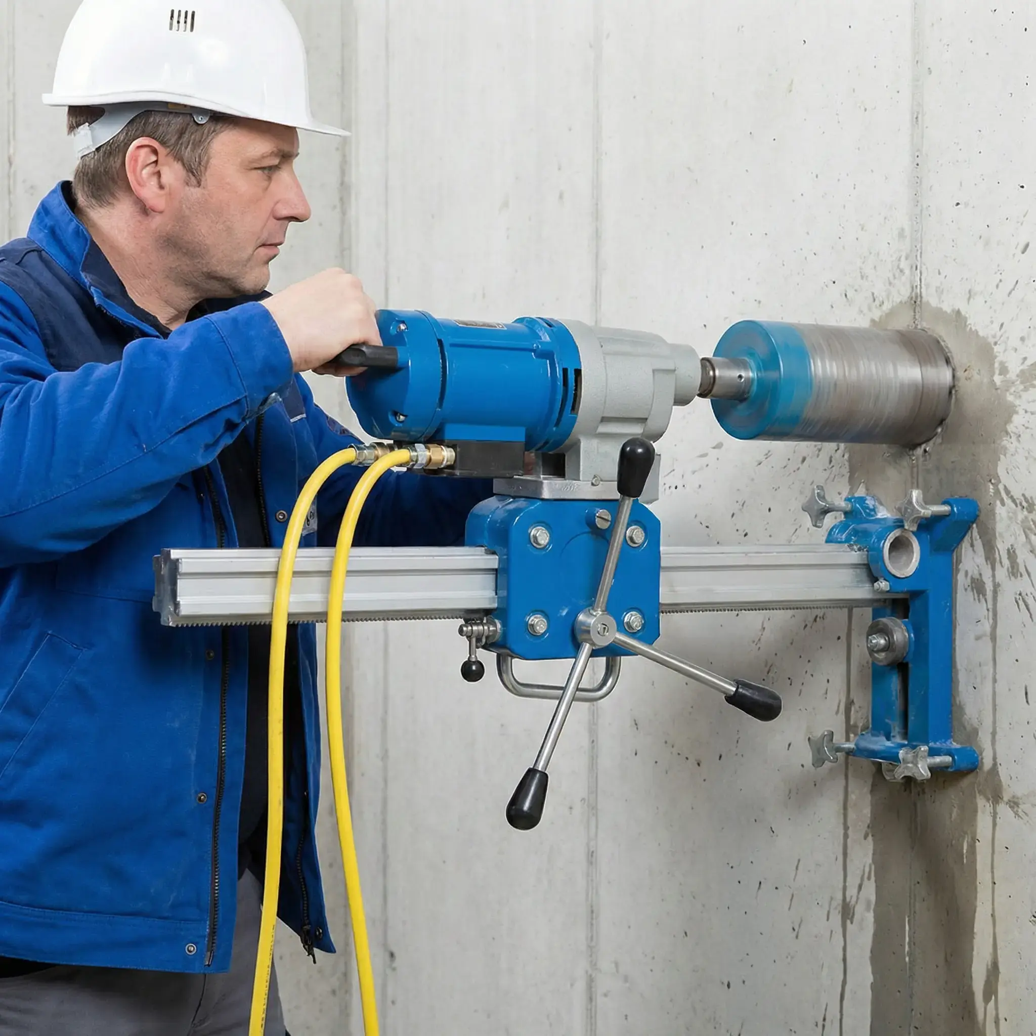 Kernbohrung im Einsatz